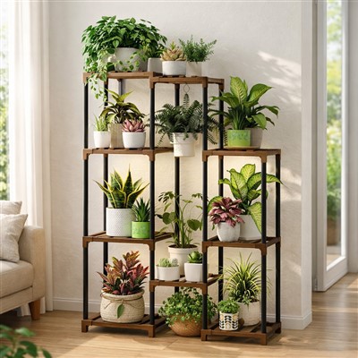 Stalak za biljke s rasvjetom za sobne biljke